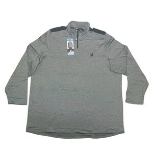 Spyder Activewear Men's Quarter Zip 4 Way Stretch Pullover Size 3XL NEW